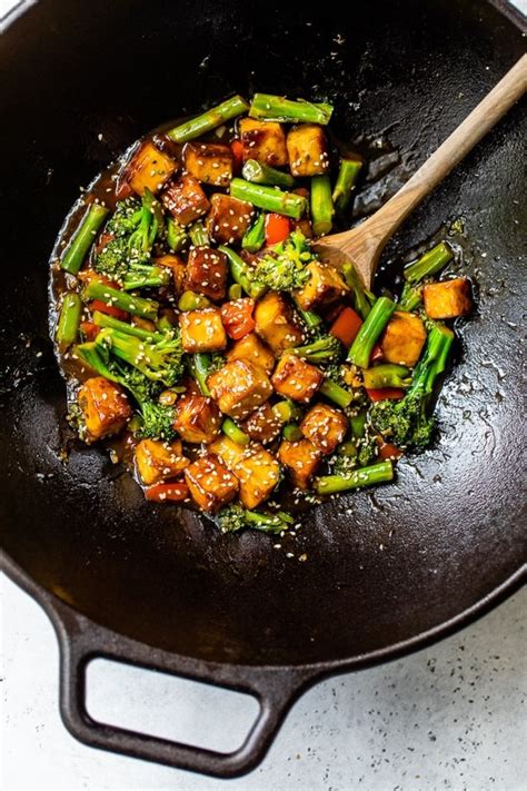 tofu-stir-fry-with-vegetables-in-a-soy-sesame-sauce image