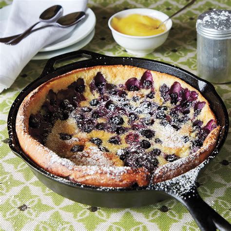 blueberry-dutch-baby-with-lemon-curd-sunset image