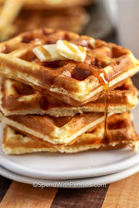 fluffy-homemade-waffle-recipe-easy-spend-with image