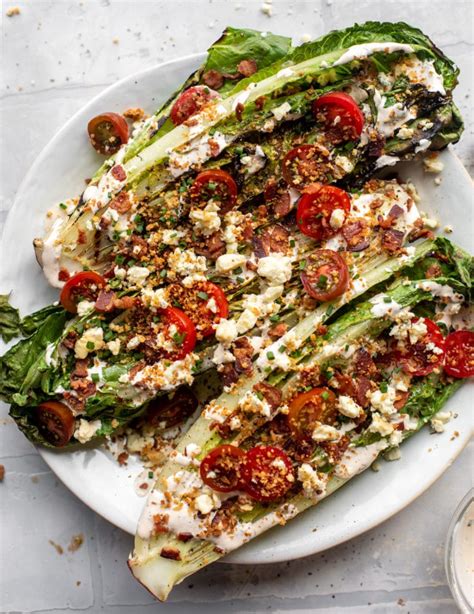 grilled-romaine-salads-with-bacon-tomatoes-and image