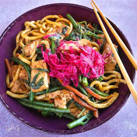 stir-fry-vegetables-with-tofu-udon-noodles-life image