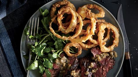 bistro-steak-with-buttermilk-onion-rings-recipe-bon image