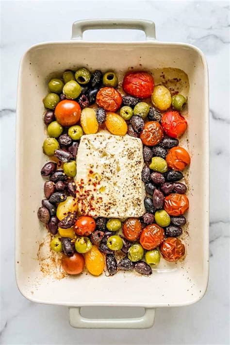 baked-feta-with-olives-and-tomatoes-this-healthy image