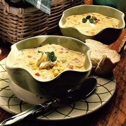 sweet-corn-soup-with-crab-recipe-myrecipes image