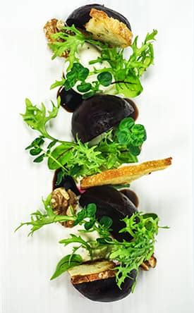 baby-beetroot-salad-goats-cheese-mousse image