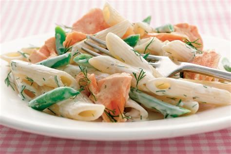 penne-with-salmon-herbs-and-garlic-canadian image