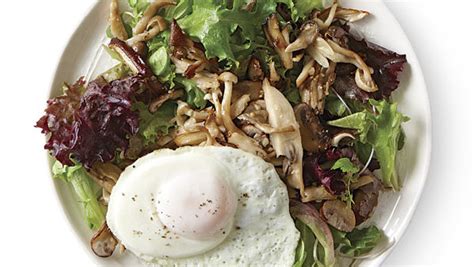 wild-mushroom-salad-with-fried-eggs image