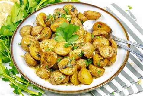 roasted-lemon-parsley-butter-potatoes-savor-with image