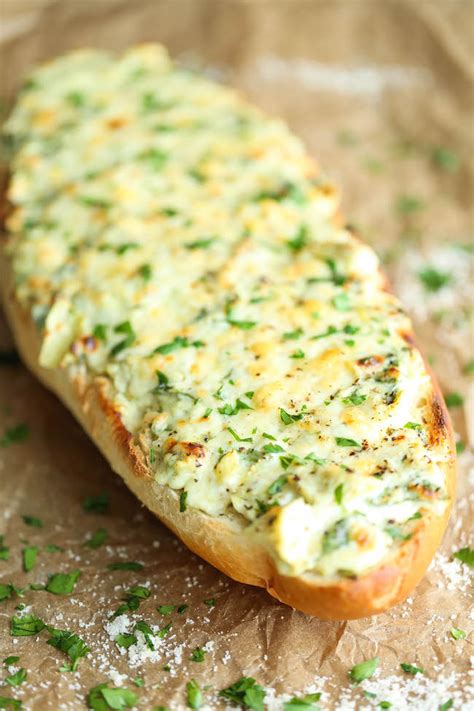 spinach-and-artichoke-dip-french-bread-damn image
