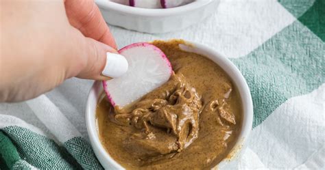 radish-slices-with-peanut-butter-its-an-easy-keto image