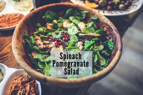 spinach-pomegranate-salad-recipe-health-stand image