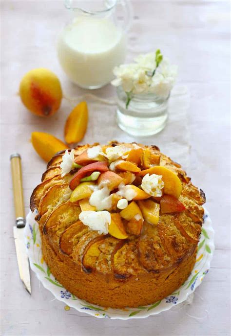 peach-cake-recipe-eggless-vegan-fun-food-frolic image