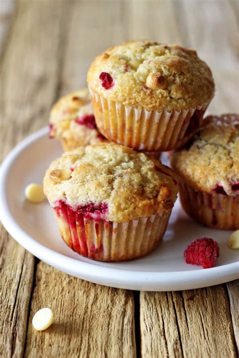 raspberry-white-chocolate-muffins-the-kiwi image