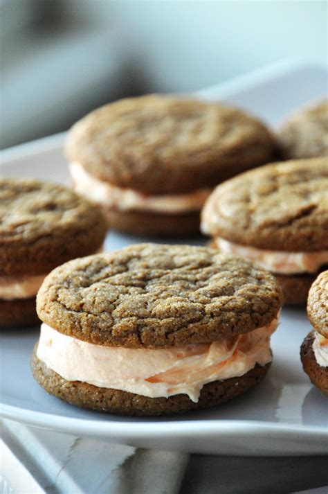 ginger-cookie-sandwiches-with-orange-buttercream image