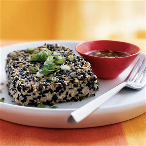 sesame-crusted-tuna-with-wasabi-ponzu-sauce image
