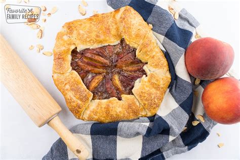 peach-galette-made-with-fresh-peaches-favorite image