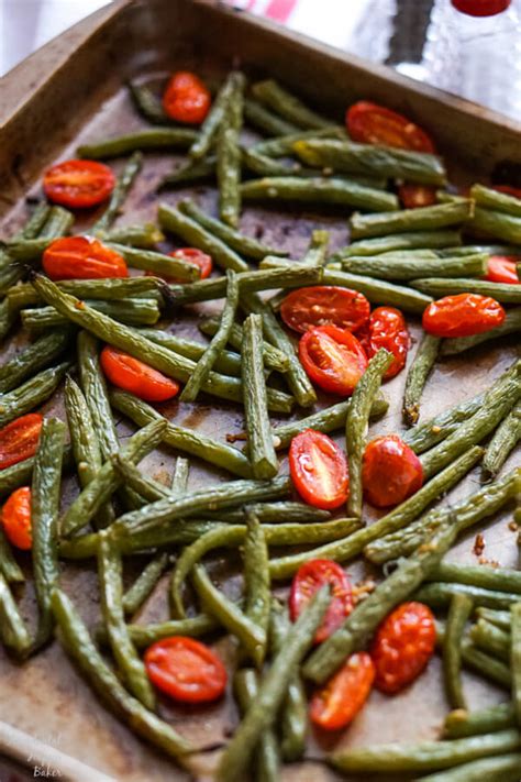 roasted-green-beans-and-tomatoes-accidental-happy-baker image