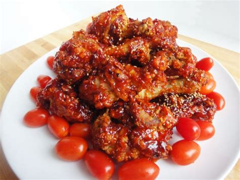 sweet-sour-spicy-korean-fried-chicken-yangnyeom image