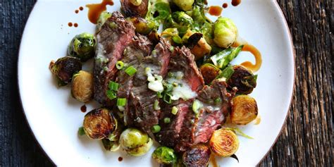 steak-and-brussels-sprouts-with-scallion-butter-delish image