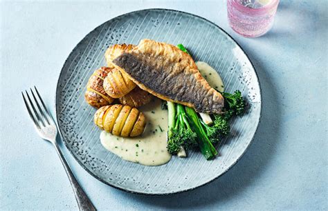 sea-bass-with-a-chive-velout-sauce-taste-of-france image