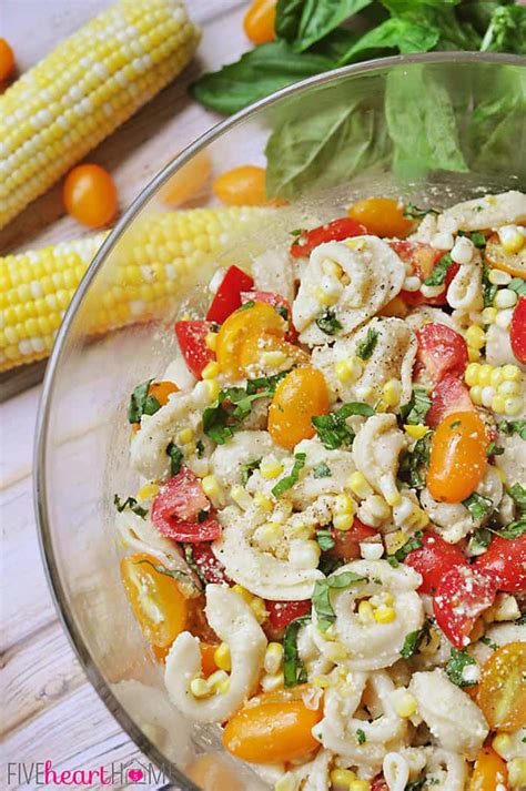 tortellini-pasta-salad-with-tomatoes-basil-fresh-corn image