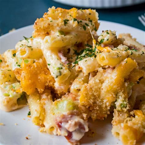 leftover-ham-casserole-with-broccoli-and-cheese image