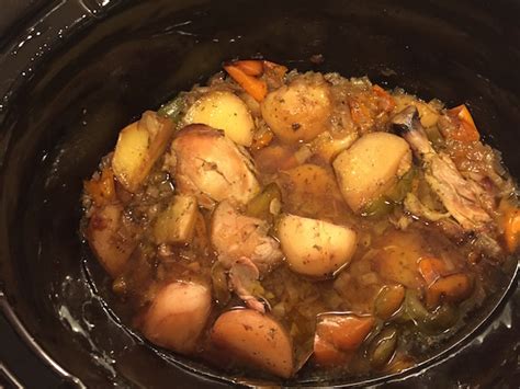 chicken-fricassee-crockpot-a-day-in-the-bite image
