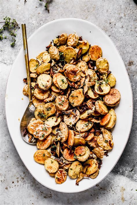 crispy-parmesan-roasted-potatoes-and-mushrooms image