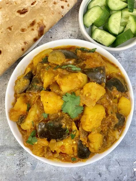 instant-pot-aloo-baingan-potato-eggplant-curry-indian-veggie image