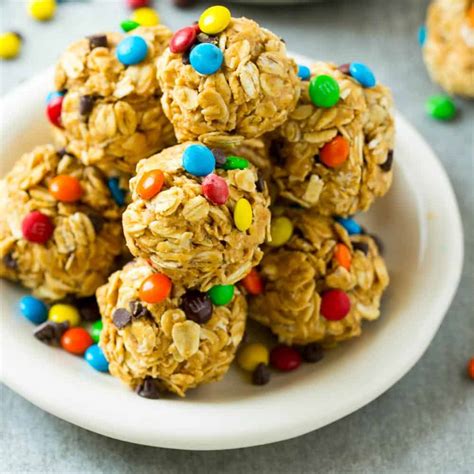 no-bake-monster-cookie-energy-bites-recipe-healthy image