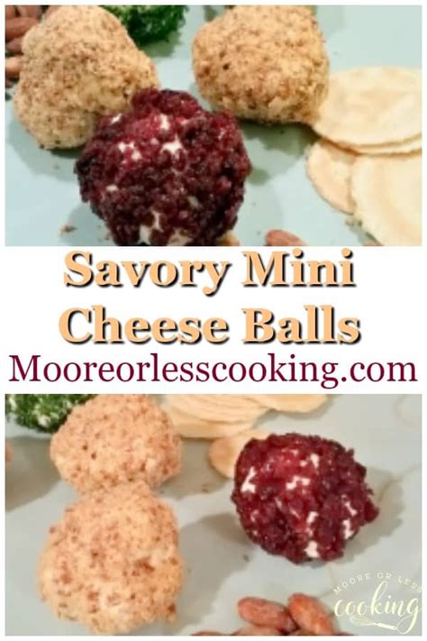 savory-mini-cheese-balls-moore-or-less-cooking image