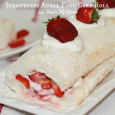 strawberries-and-cream-angel-food-cake-roll image