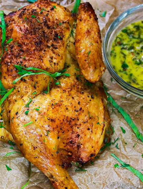 weeknight-roast-chicken-with-garlic-and-herb-butter image