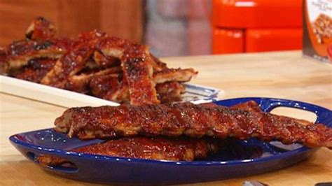 baby-back-ribs-with-bourbon-barbecue-sauce image