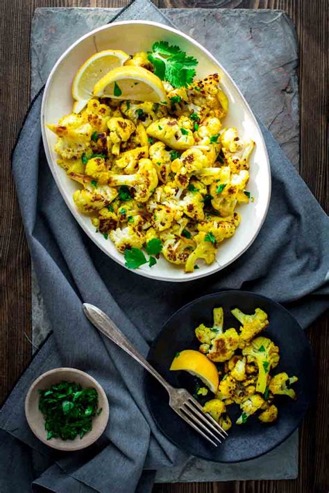 super-easy-curry-roasted-cauliflower-recipe-healthy image