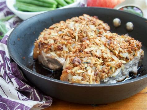 apple-stuffing-crusted-pork-chops image