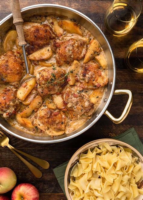 creamy-chicken-thighs-with-hard-cider-and-apples image