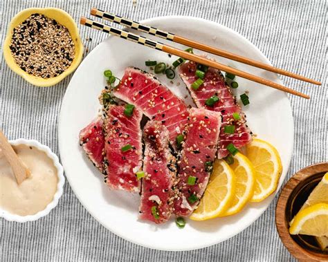seared-yellowfin-tuna-with-sesame-sauce-cooking-in image