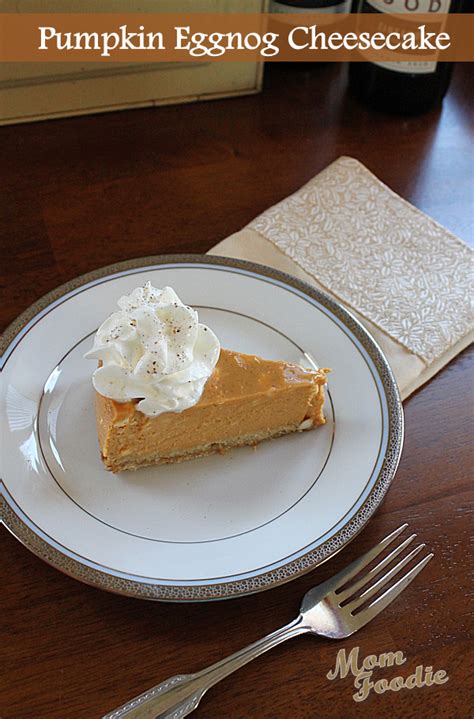 pumpkin-eggnog-cheesecake-recipe-mom-foodie image