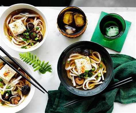 udon-noodle-soup-with-shiitake-mushrooms-and-tofu image