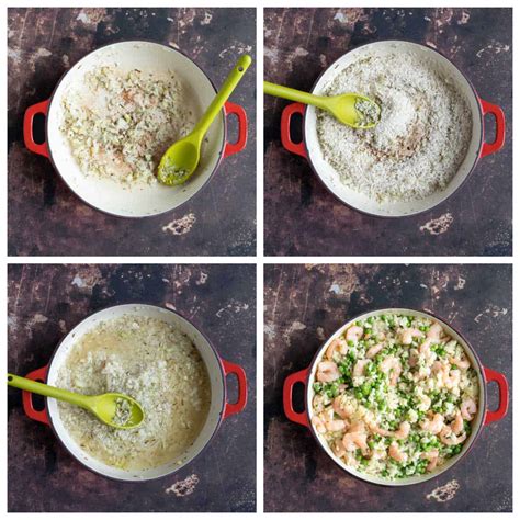 prawn-pea-risotto-oven-baked-effortless-foodie image