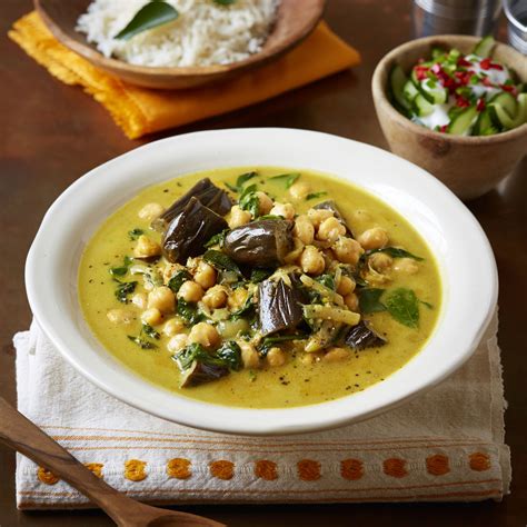 chickpea-curry-with-aubergine-dinner-recipes-woman image