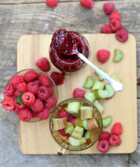 raspberry-rhubarb-jam-recipe-a-farmgirls-kitchen image