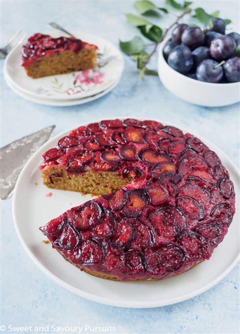 plum-upside-down-cake-sweet-and-savoury-pursuits image