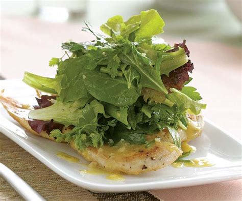 sauted-chicken-paillards-with-herb-salad-white image
