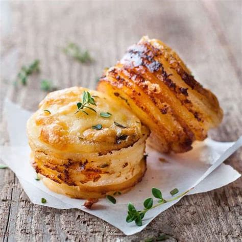 cheesy-mini-potato-gratin-stacks-muffin-tin image
