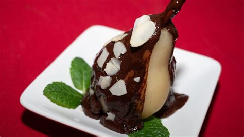 roasted-pears-with-raspberry-coulis-chocolate image