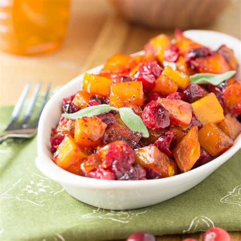 roasted-butternut-squash-with-cranberries-cooking-on image