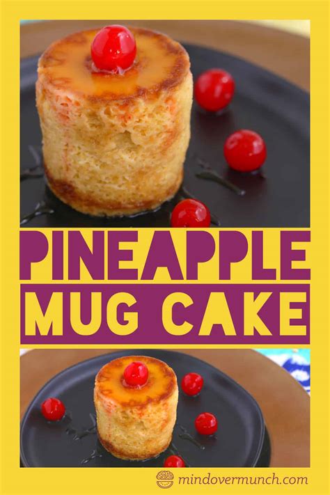healthy-pineapple-upside-down-mug-cake-easy image