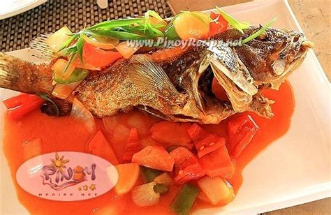 escabeche-recipe-fried-fish-with-sweet-and-sour-sauce image
